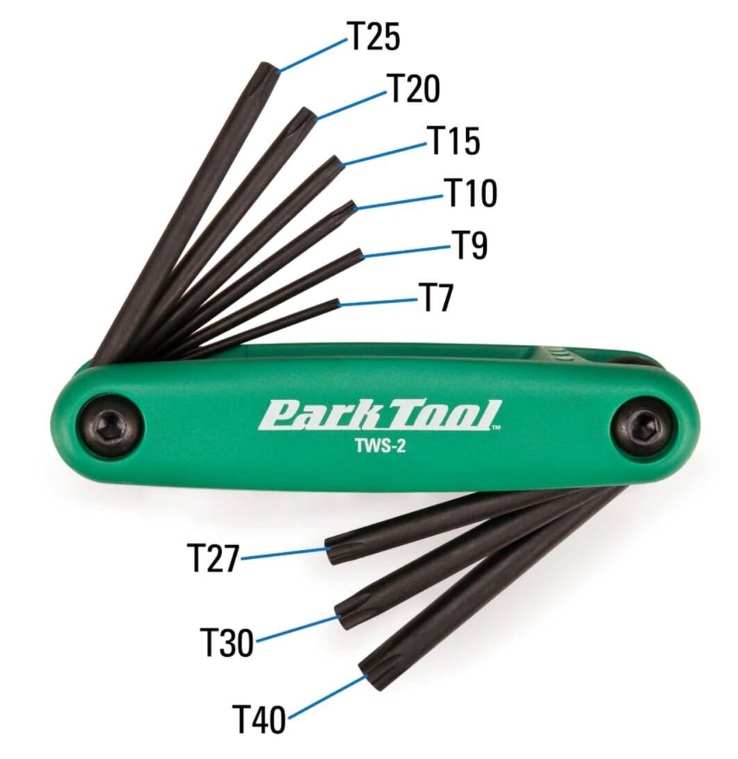 Park Tool Fold up Star Shaped Torx Driver Wrench Set Bike Parts Park Tool 