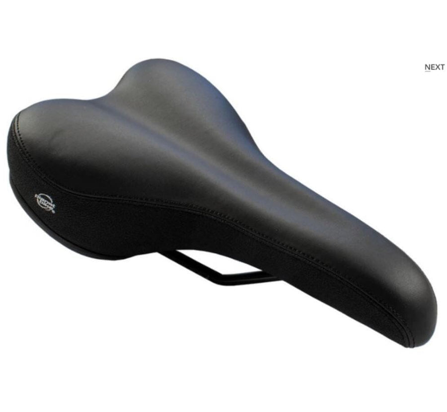 Planet Bike Mens Comfort Classic Saddle Black Bike Parts Planet Bike