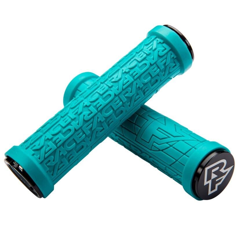 Raceface Grippler 30mm Lock On Grips Turquoise Bike Parts Race Face