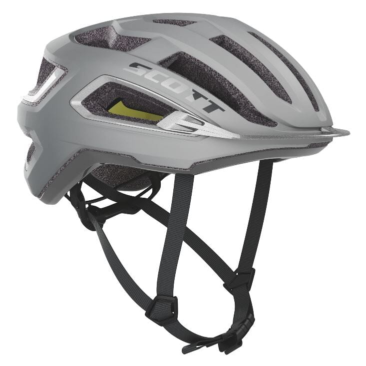 Scott Arx Plus Helmet / Vogue Silver Reflective Grey Bike Parts Scott S 