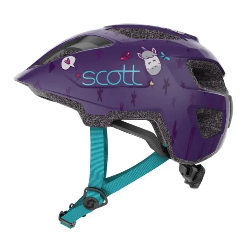 Scott Spunto Kids Helmet w/light Deep Purple Bike Parts Scott
