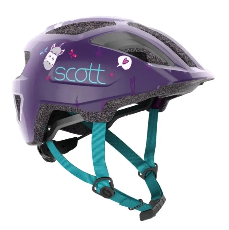 Scott Spunto Kids Helmet w/light Deep Purple Bike Parts Scott