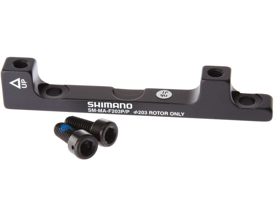 Shimano Disc Brake Post to Post Mount Adaptor SM-MA-F203P/P (160mm Frame/Fork->203mm Rotor) Bike Parts Shimano