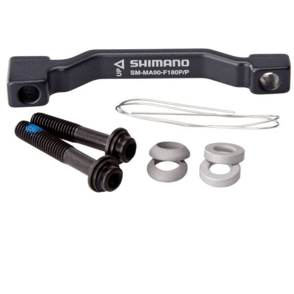 Shimano Disc Brake Post to Post Mount Adaptor SM-MA90-F180-PP (160mm Frame/Fork -> 180mm Rotor) Bike Parts Shimano