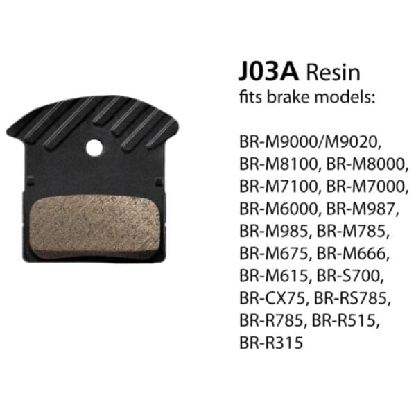 Shimano J03A Resin Disc Brake Pads Bike Parts Shimano