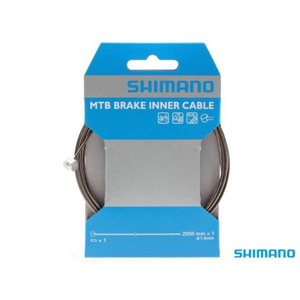 Shimano MTB Brake Inner Cable 1.6mm x 2050mm Bike Parts Shimano 