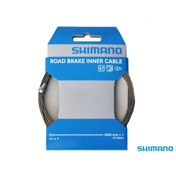 Shimano Road Brake Inner Cable 1.6mm x 2050mm Bike Parts Shimano 