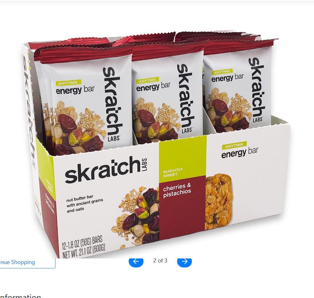 Skratch Labs Pistachio cherry energy bar Bike Parts Skratch Labs Cherry Pistachio