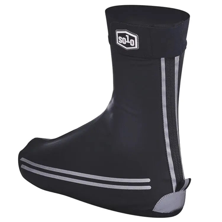 Solo Winter Overshoes Black w Reflective Detail Bike Parts Solo S