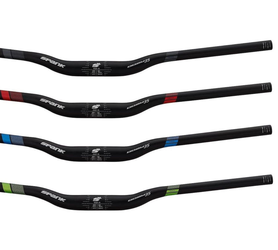 Spank Oozy 35 780mm 25r Handlebars Black Red Bike Parts Spank Black/Red