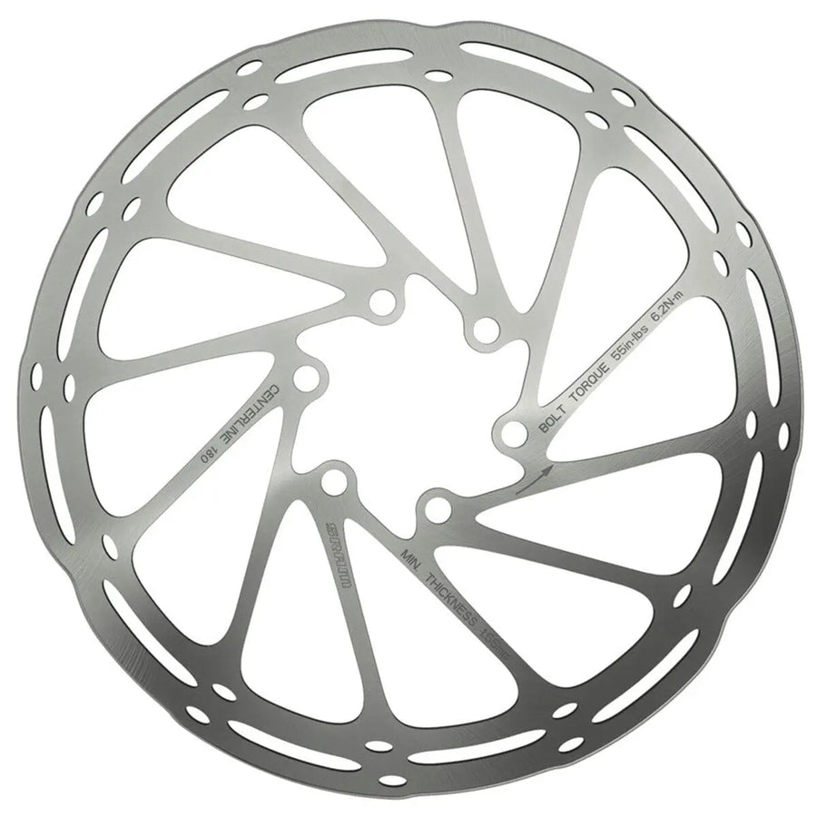 SRAM Centreline 6-Bolt Disc Brake Rotor - 180mm Bike Parts SRAM