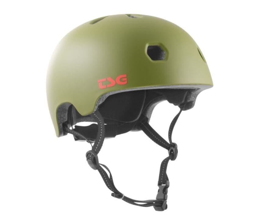 TSG Meta Helmet Satin Olive Bike Parts TSG S/M