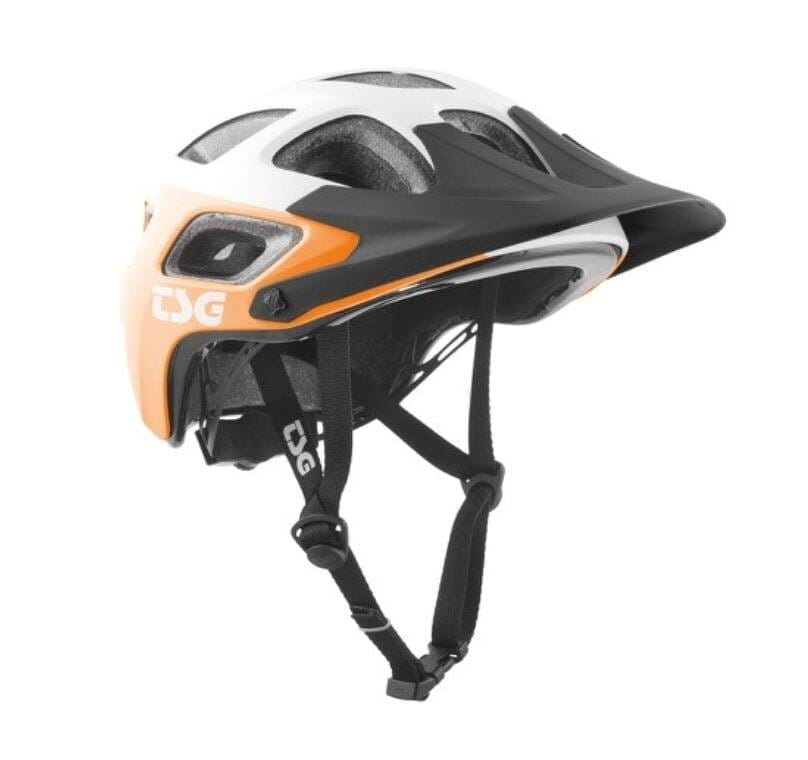 TSG Seek Block Helmet Acid Orange Black Bike Parts TSG S/M