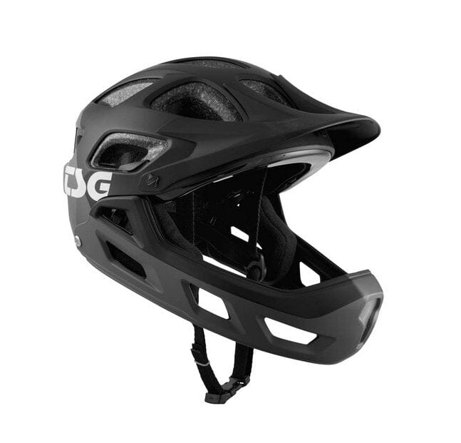 TSG Seek FR Flow Full Face Helmet Grey Black Bike Parts TSG S/M