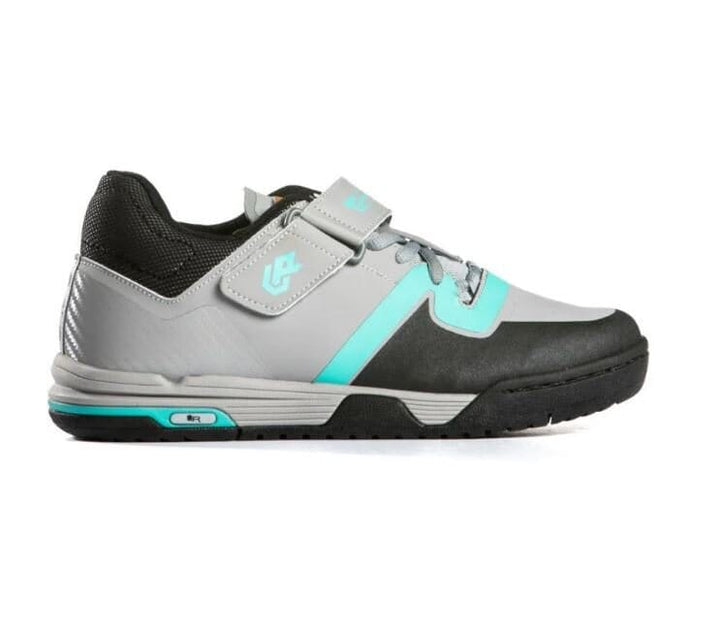 Unparallel Woman's Dustup Shoe - Light Grey/Turquoise/Black Bike Parts Unparallel